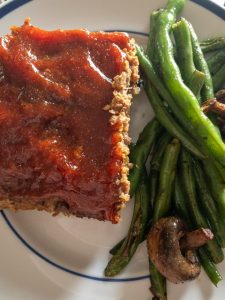 liver meatloaf and green beans