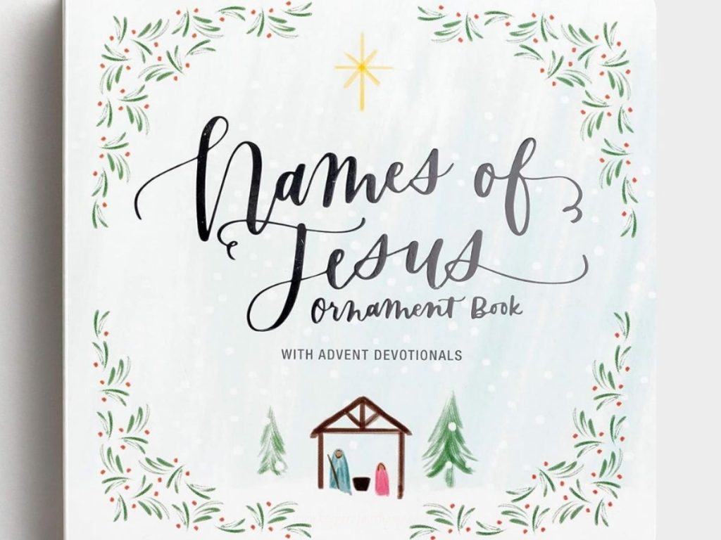 Names of Jesus Christmas ornament book with advent devotionals