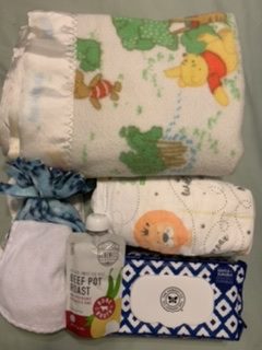 diapers wipes blanket clothes