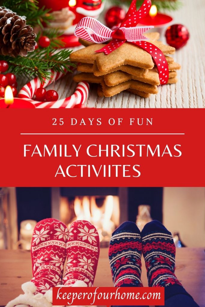 family Christmas activities pin graphic 