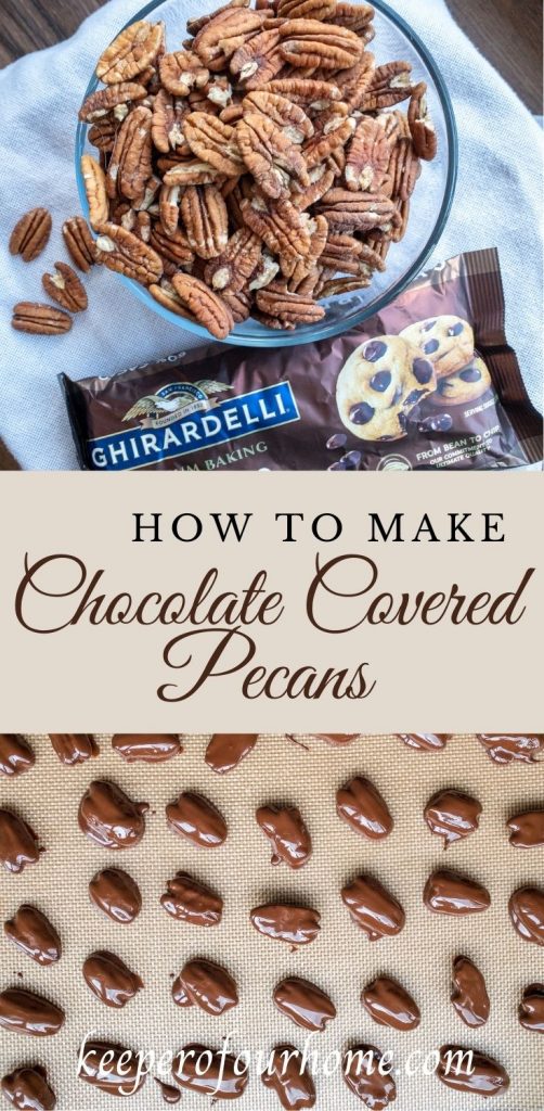 chocolate covered pecans pin