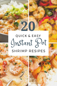 20 instant pot shrimp recipes graphic