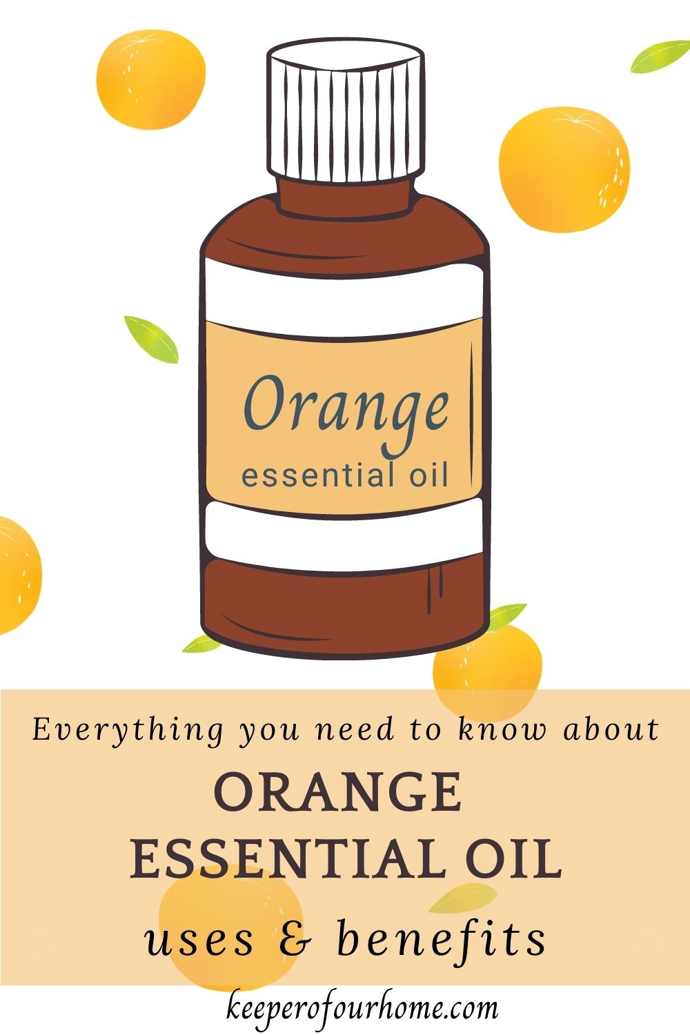 orange essential oil pinterest graphic