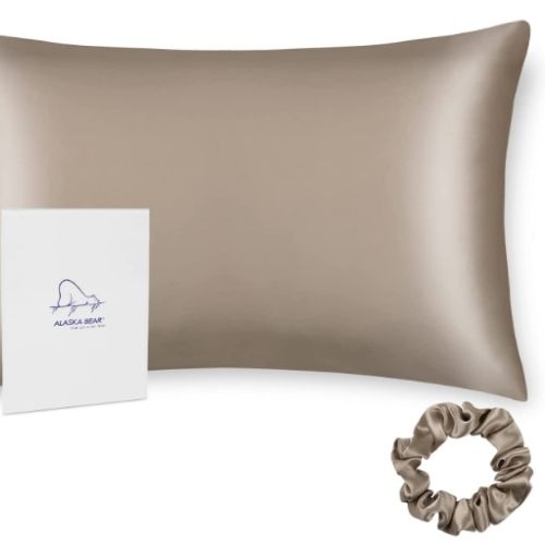 silk pillowcase and scrunchie set
