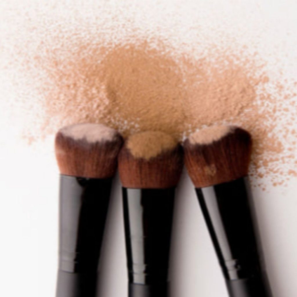 makeup brushes with makeup on them