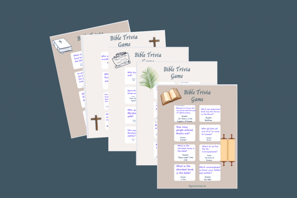 bible trivia questions and answers pages