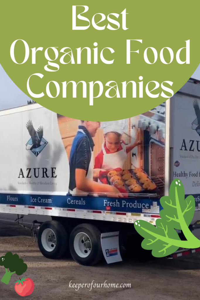 best organic food companies pinterest graphic