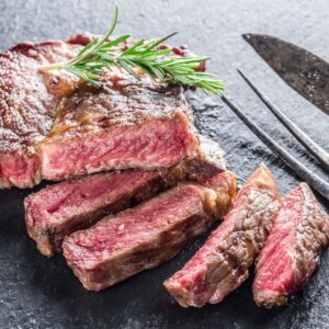 best organic beef steak cooked to perfection