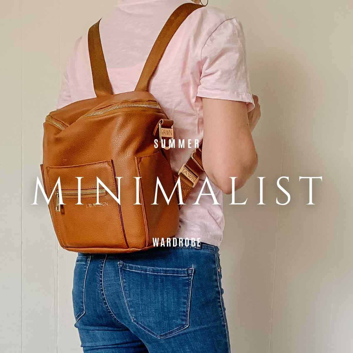 minimalist summer wardrobe blog graphic.