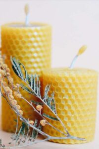 DIY beeswax candles