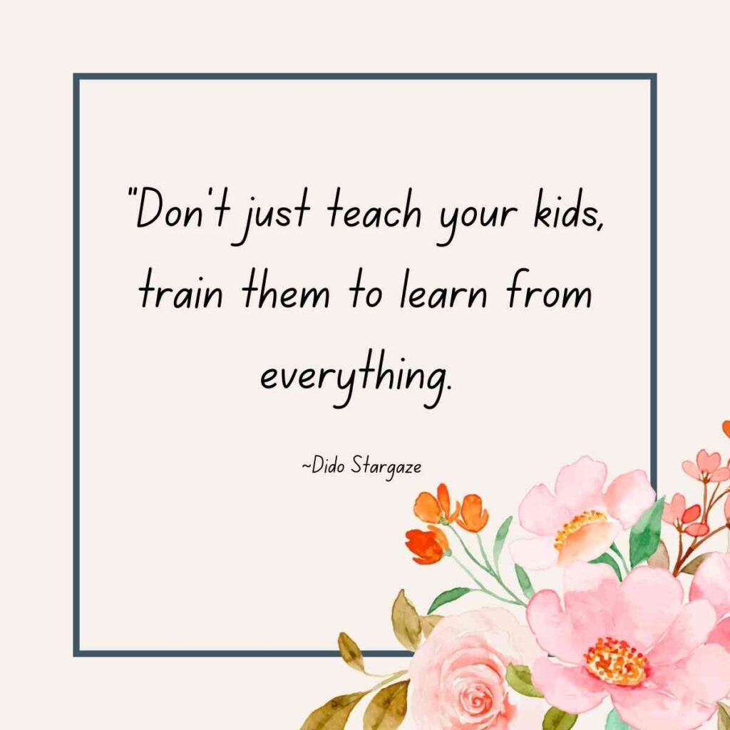 Positive parenting quote by Dido Stargaze