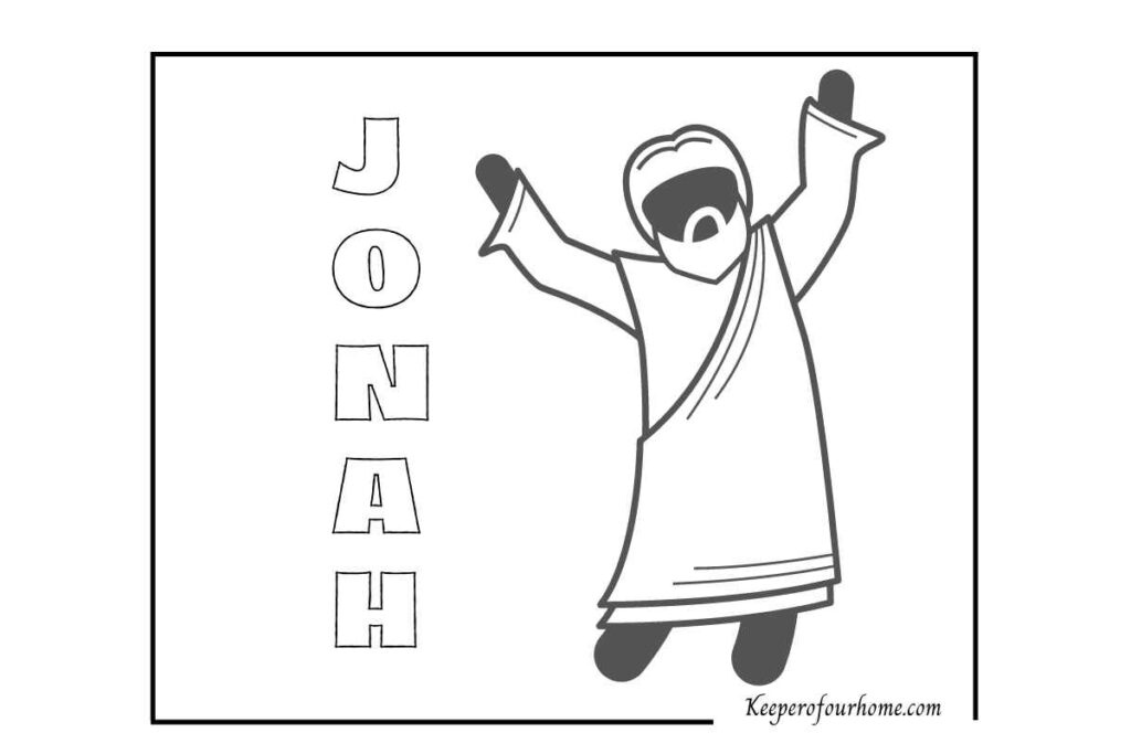 Jonah coloring page