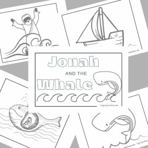 jonah and the whale free printables