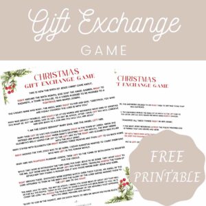 left right across christmas game free printable