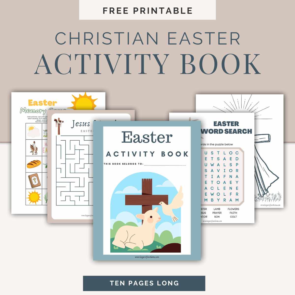 Christian Easter Activity Book