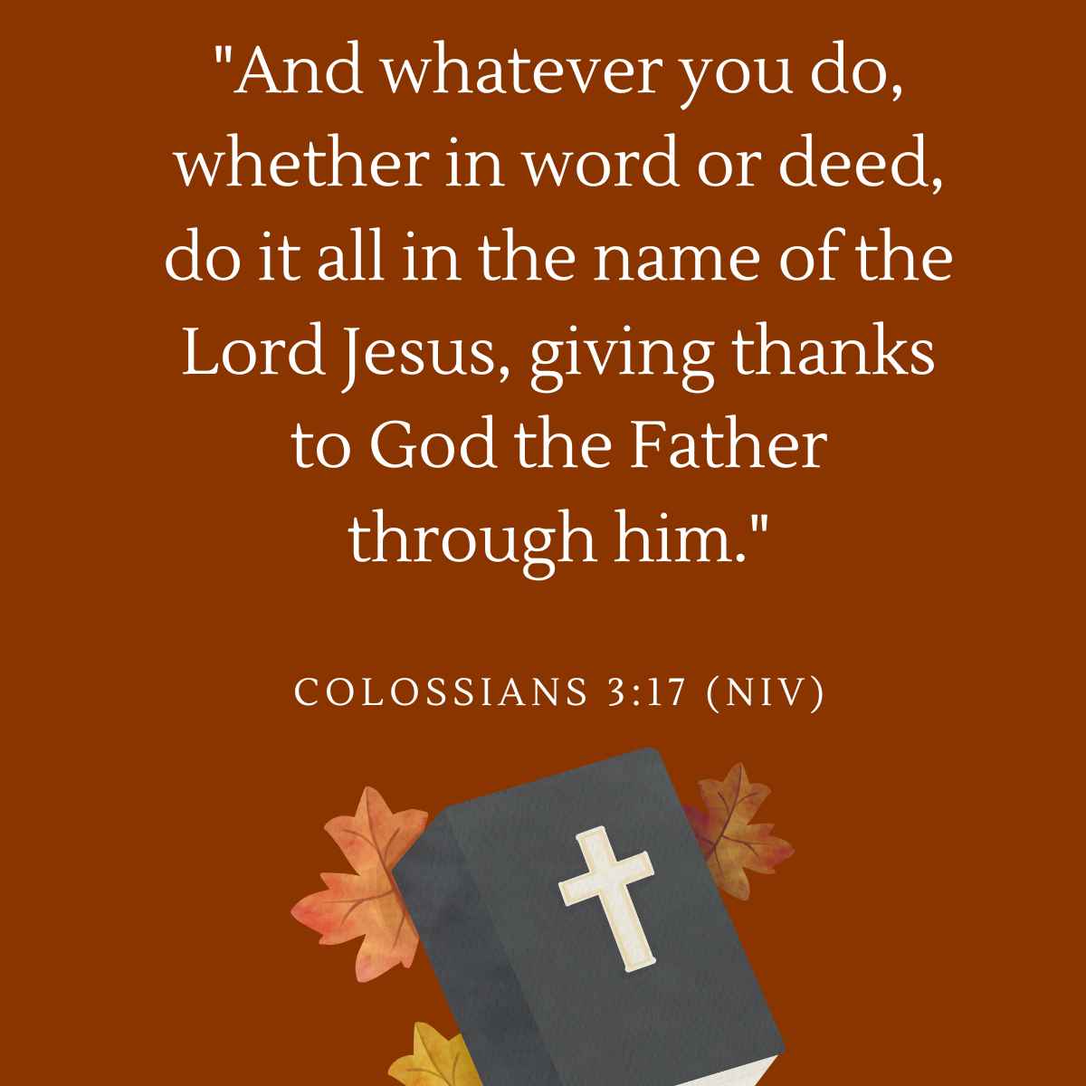 bible verse about giving thanks