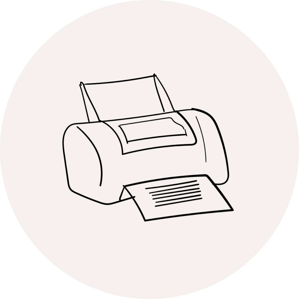 printer. free printables icon