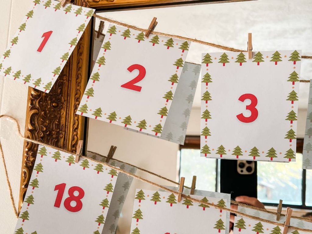 Printable Christmas Countdown Banner