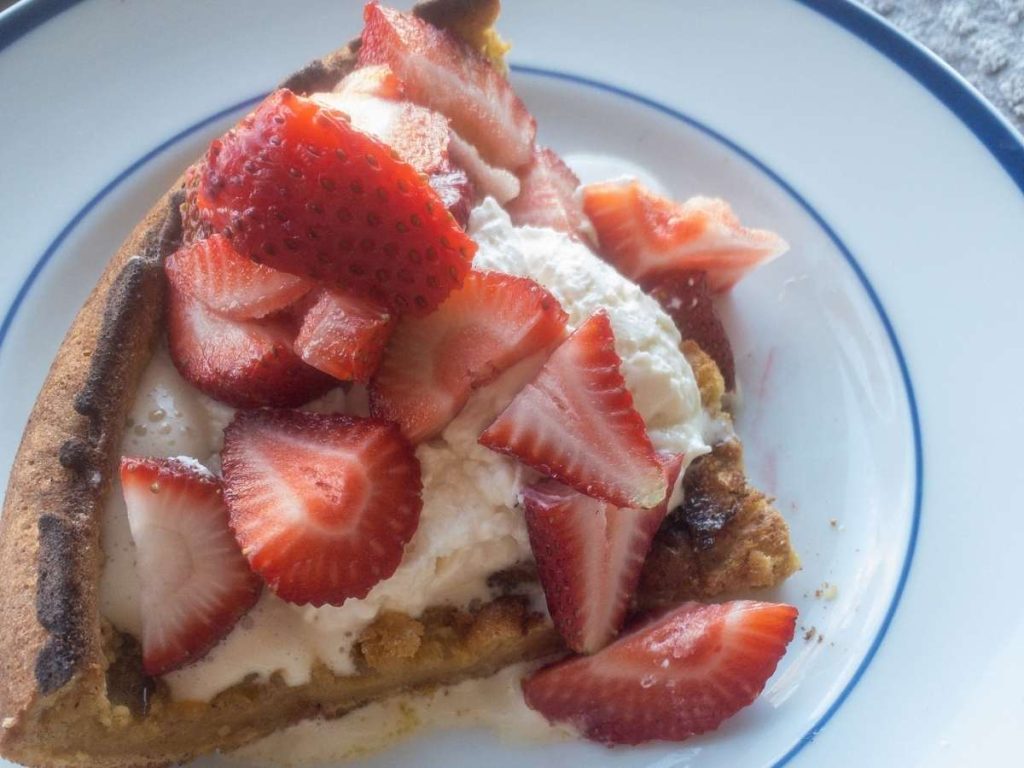 german pancake. breakfast for dinner